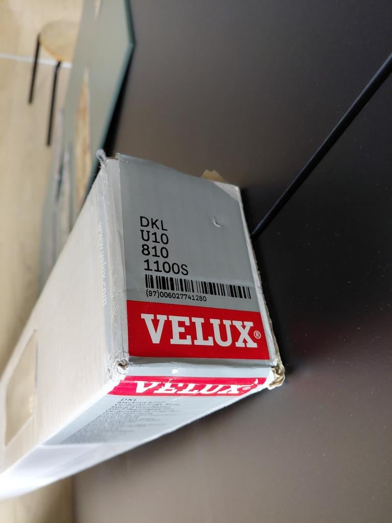 Velux DKL U10 810 1100S verduisterend rolgordijn, Ophalen, Blauw, Nieuw, 50 tot 100 cm