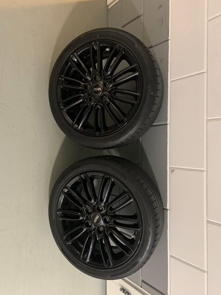 2 stuks complete wielen met banden mini, Ophalen, Gebruikt, Banden en Velgen, 17 inch