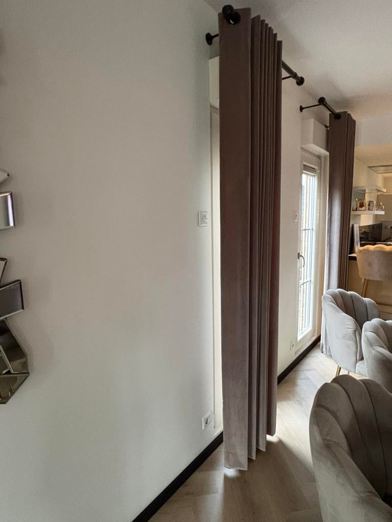 Overgordijnen met stangen, Ophalen, Overige kleuren, 200 cm of meer, Zo goed als nieuw