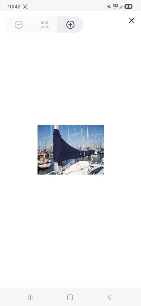 GEZOCHT:Gebruikte huik voor giek 3.5 meter, Watersport en Boten, Ophalen of Verzenden, Minder dan 15 m²