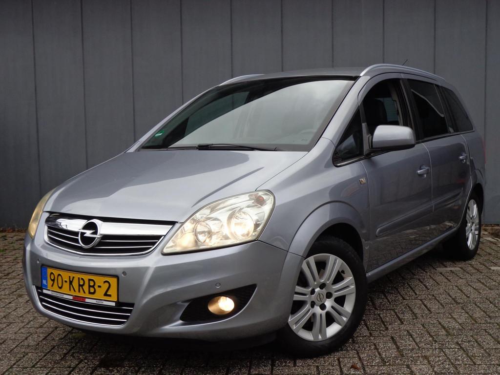 Opel Zafira 1.8i 7 pers,2 Eig,Echte DealerAuto& Onderhoud, Voorwielaandrijving, Gebruikt, Zwart, 4 cilinders