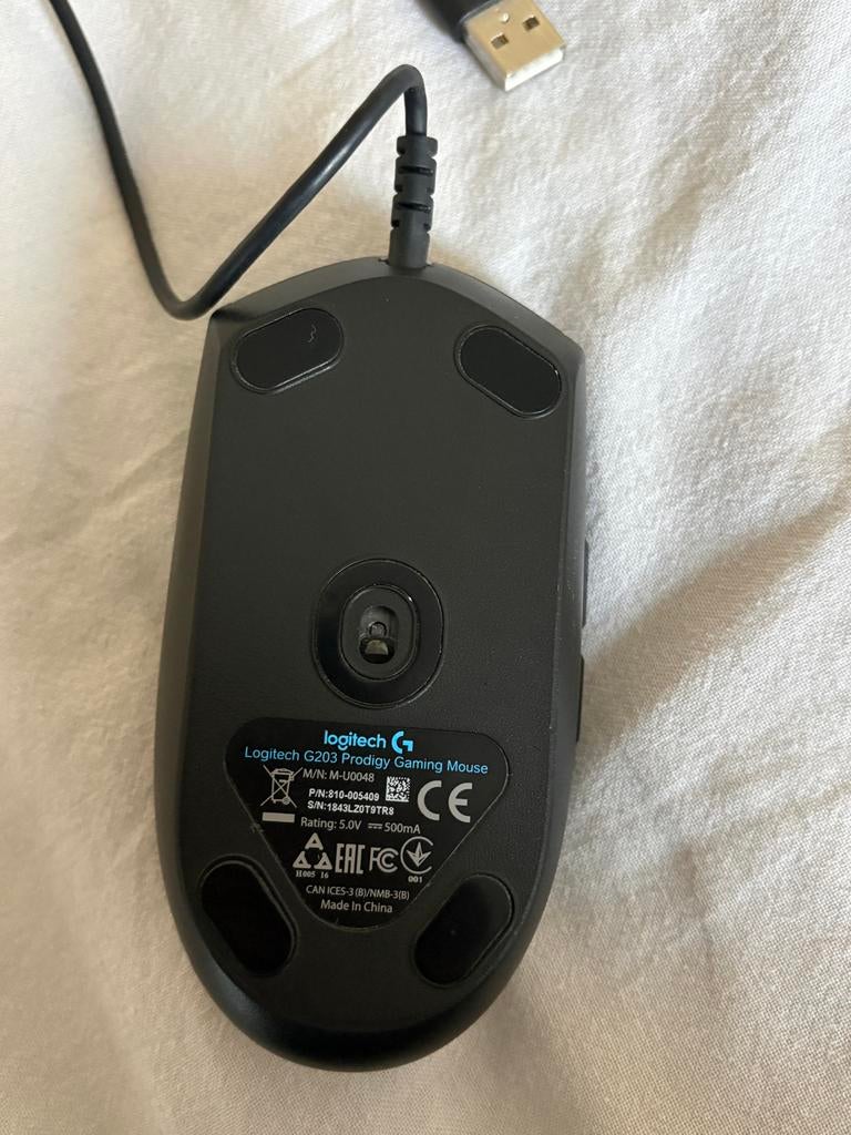 Logitech G203 Prodigy Gaming Muis - Bedraad USB, Computers en Software, Muizen, Zo goed als nieuw, Muis, Bedraad, Gaming muis