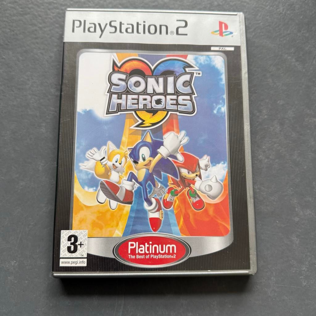 Sonic Heroes - PlayStation 2 (PS2) Game, Spelcomputers en Games, Games | Sony PlayStation 2, Gebruikt, 1 speler, Eén computer