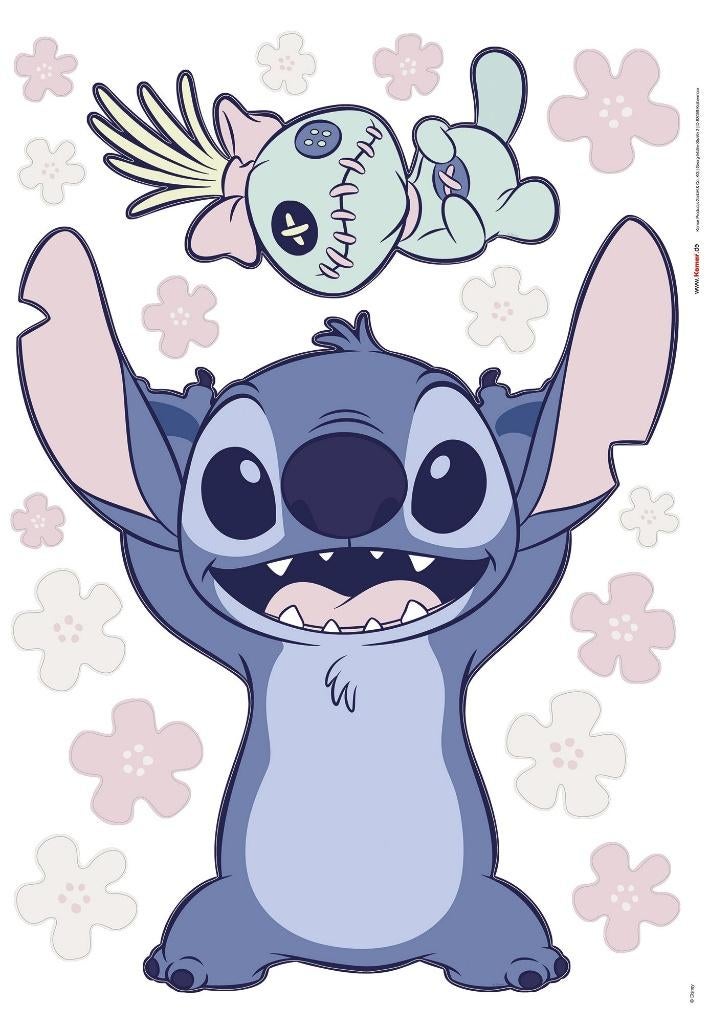 Stitch Muursticker Scrump 50x70 cm - Disney, Nieuw, Ophalen of Verzenden, Nvt, Nvt