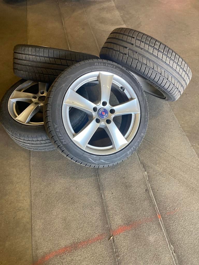 17” Lichtmetalen velgen met Hifly all season banden, Ophalen, Gebruikt, Banden en Velgen, 17 inch
