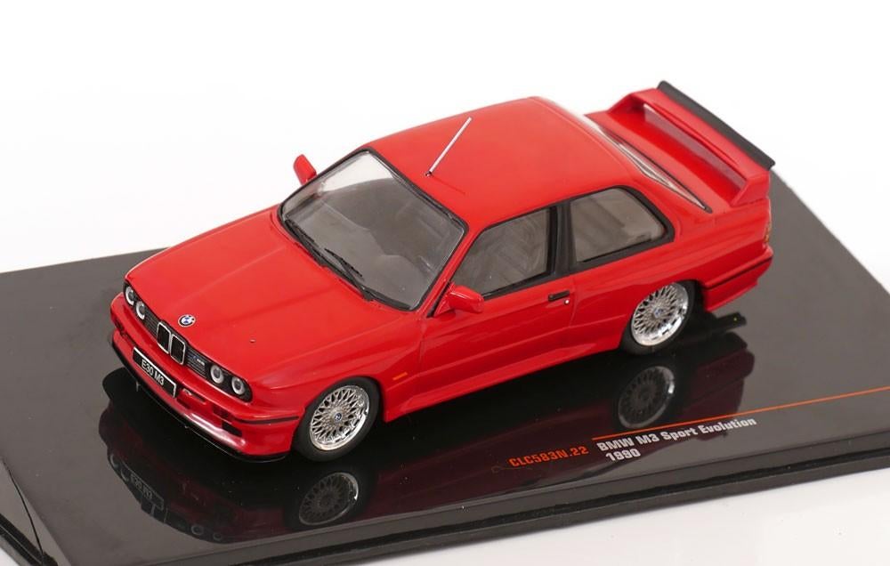 BMW M3 1990 Rood Modelauto 1/43 Ixo Models IXOCLC583N Nieuw, Overige merken, Ixo Models, Auto, Ixo Models