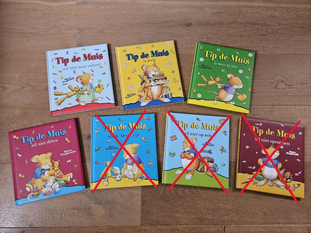 Set van 4 Tip de Muis boeken, in perfecte staat, Boeken, Fictie algemeen, Jongen of Meisje, Ophalen of Verzenden, Zo goed als nieuw