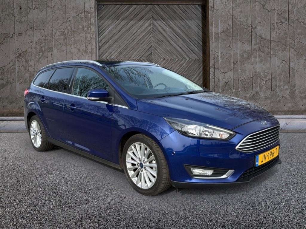 Ford FOCUS Wagon 1.0 Titanium (bj 2016), Auto's, Gebruikt, Met garantie (alle), Blauw, Origineel Nederlands
