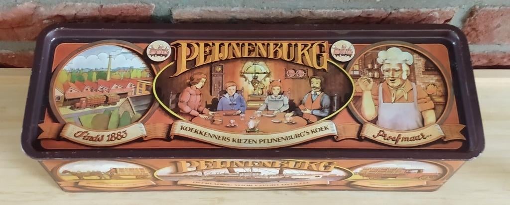 koekblik Peijnenburg, leeg,  volgnr 20, Verzamelen, Blikken, Ophalen of Verzenden, Gebruikt, Koek(jes), Overige merken
