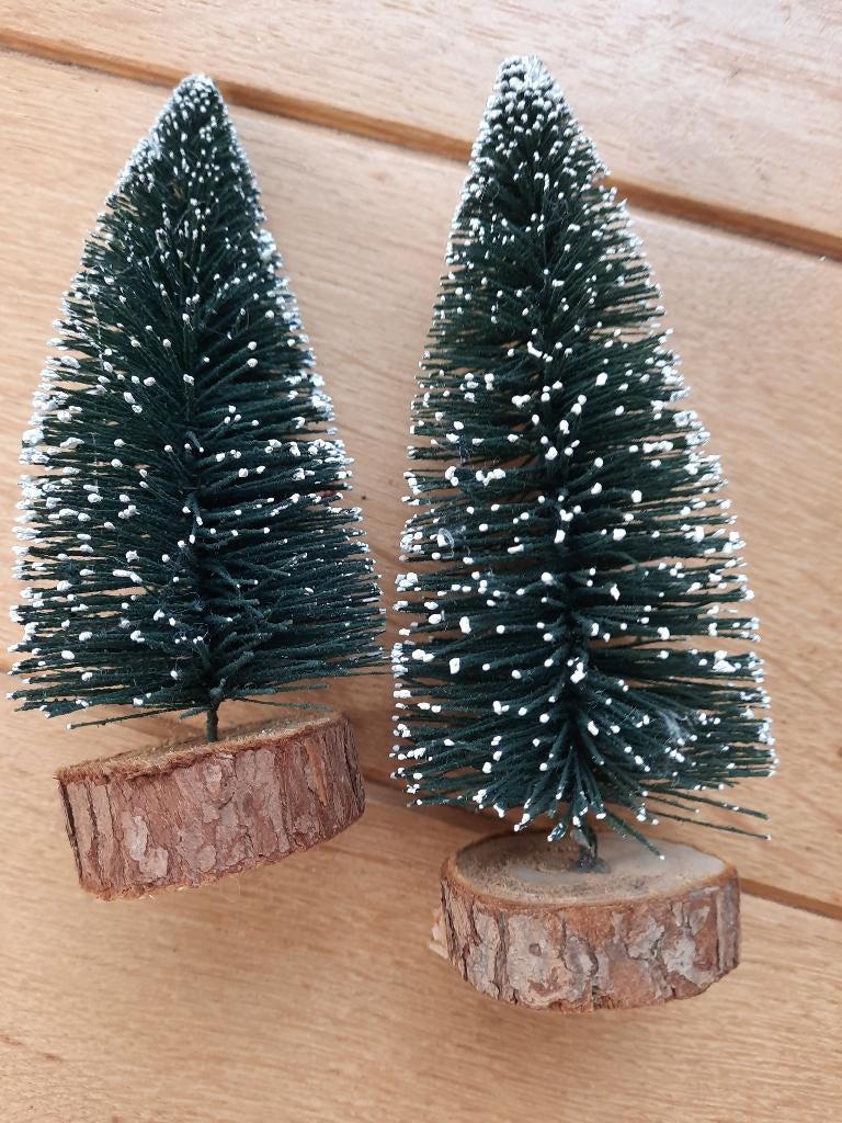 Kerstboom kerst boompjes - 2 stuks -, Diversen, Kerst, Ophalen of Verzenden