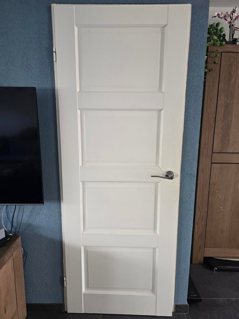 Cando Binnendeur Bristol Opdek Links 200x75cm incl. beslag, Ophalen, Gebruikt, Minder dan 80 cm, Binnendeur