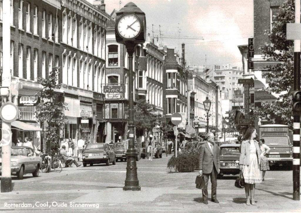 ROTTERDAM Oude Binnenweg Eendrachtsplein Leuke kaart!, Verzenden, 1960 tot 1980, Ongelopen, Zuid-Holland