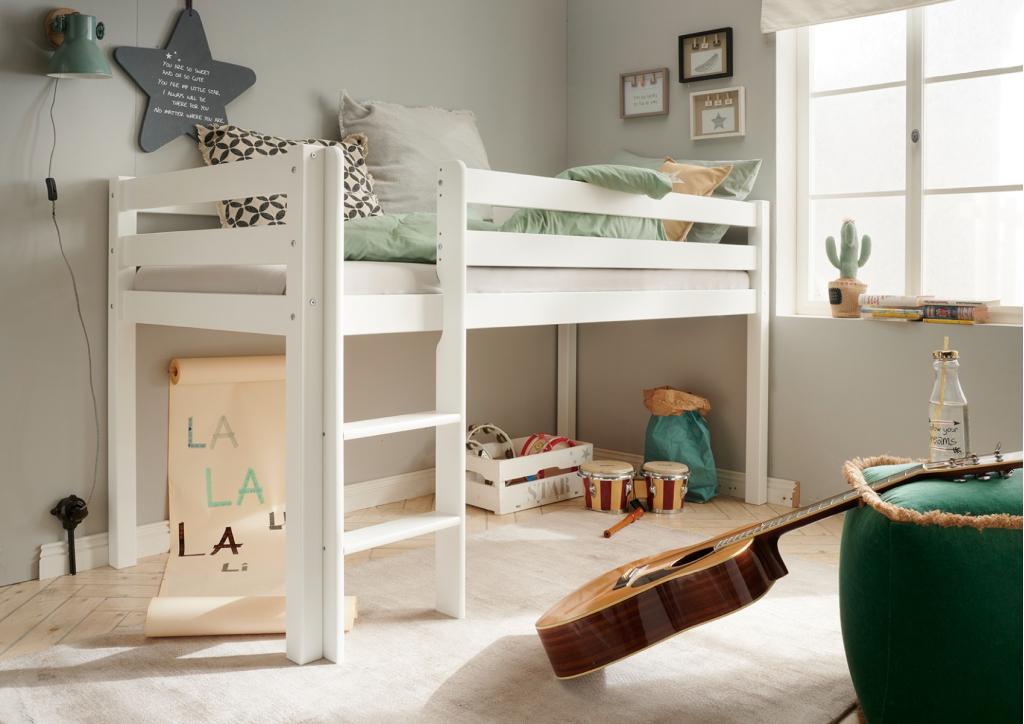 Pinokkio halfhoogslaper - 90x200 - Wit, Niet ingevuld, Niet ingevuld, Niet ingevuld