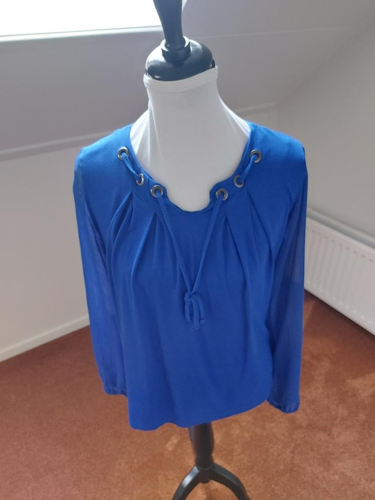 Sophia Perla blouse kobalt maat 40, Maat 38/40 (M), Blauw, Ophalen of Verzenden, Zo goed als nieuw