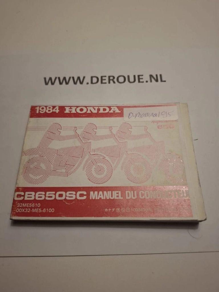 95 0WNERS MANUAL HONDA CB650SC NIGHTHAWK  1984 USED, Motoren, Ophalen of Verzenden, Honda