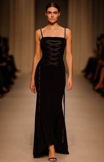 Laatste zwarte gala Beyonce jurk maat S, Ut, Zwart, Nieuw, Ophalen of Verzenden