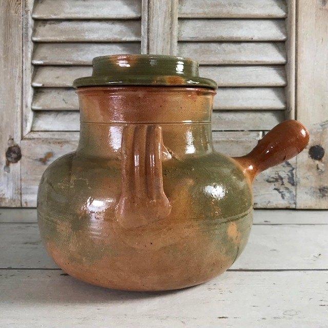 Provençaalse geglazuurde aardewerk daubiere kookpot, Ophalen of Verzenden