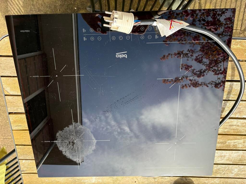 Beko inductiekookplaat, Gebruikt, Inbouw, Inductie, 4 kookzones