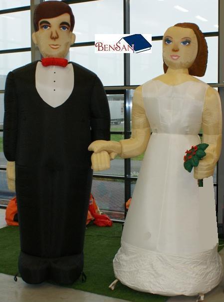 bruidspaar opblaasbaar huren huur BenSan Enter, Ophalen, Zo goed als nieuw, Geboorte of Huwelijk