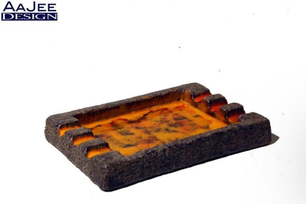 Brutalist Fat Lava asbak - Jan Van Erp - Mid Century Modern, Ophalen of Verzenden, Zo goed als nieuw, Asbak