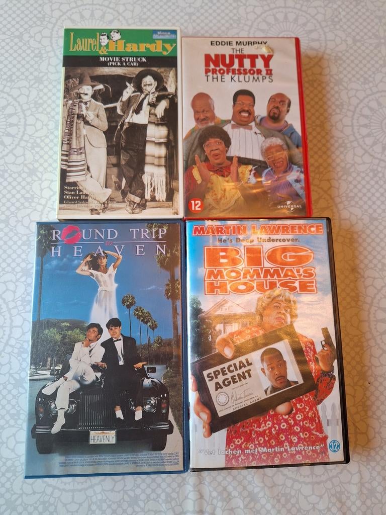 Videobanden comedy €1.00 per stuk alleen afhalen, Alle leeftijden, Ophalen, Zo goed als nieuw, Komedie