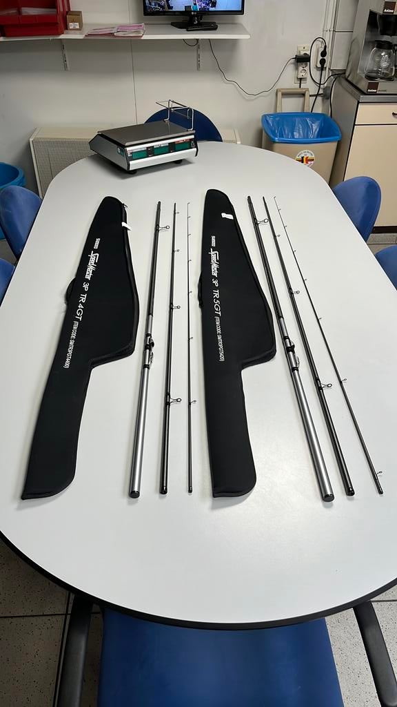 2x Shimano Speedmaster 3P TR GT, Watersport en Boten, Ophalen of Verzenden, Nieuw, Werphengel