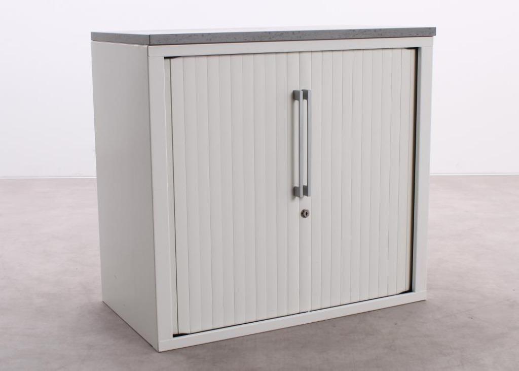 Carré | Roldeurkast | Wit | 80 cm, Overige materialen, Zo goed als nieuw, Met slot, Minder dan 100 cm