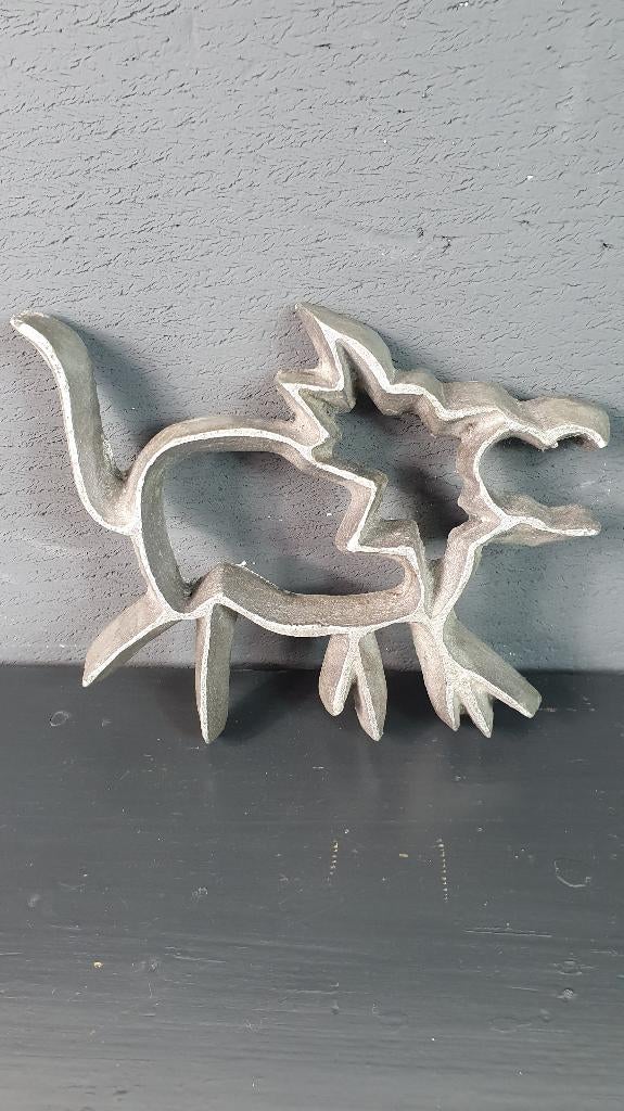 Aluminium onderzetter Hond klein, Teun Kees Design. 7A11