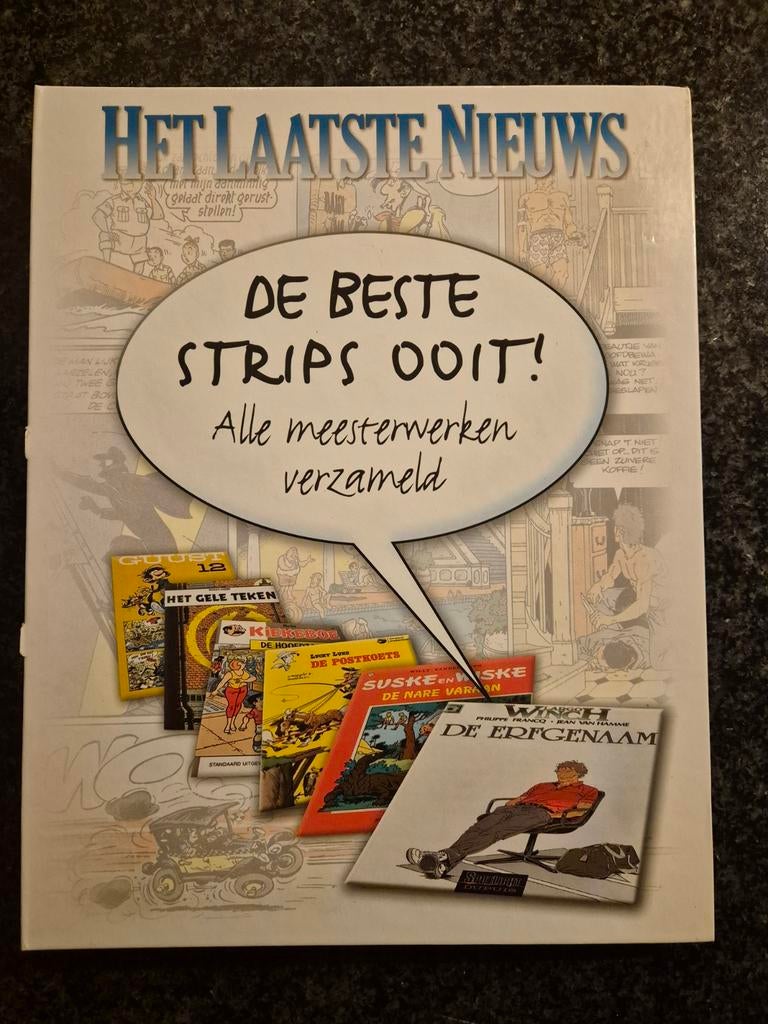Het laatste nieuws verzamelmap "De beste strips ooit", Meerdere stripboeken, Ophalen of Verzenden, Zo goed als nieuw