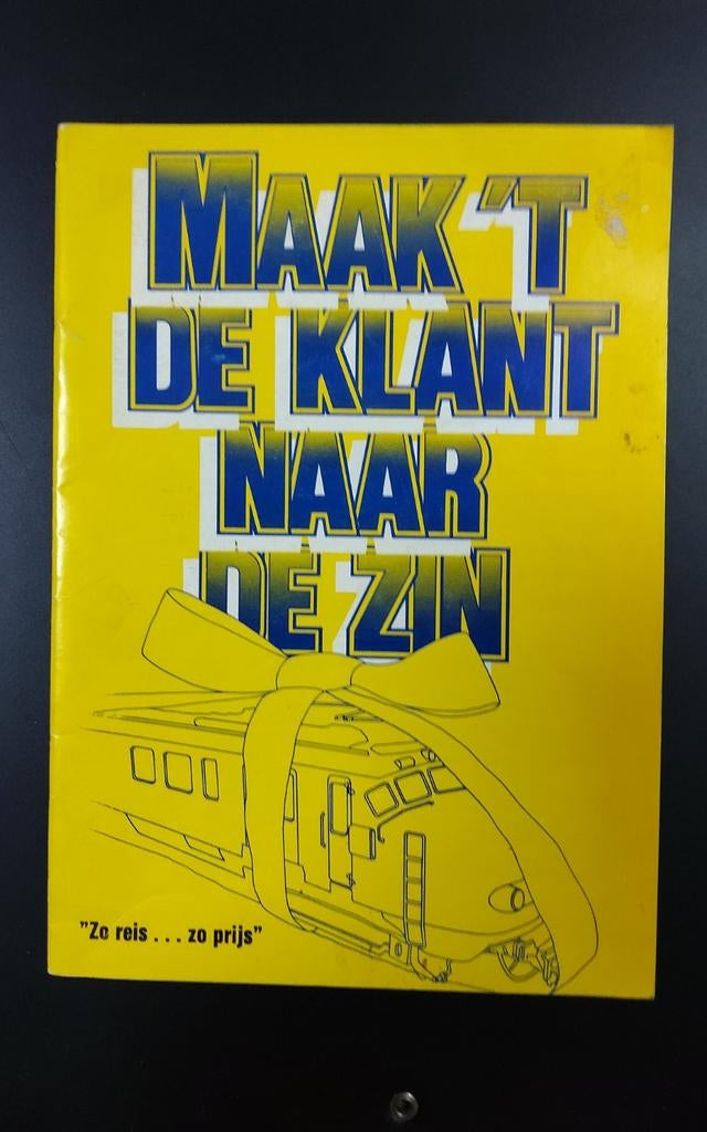 Ns folder Maak 't de klant naar de zin, Verzamelen, Ophalen of Verzenden