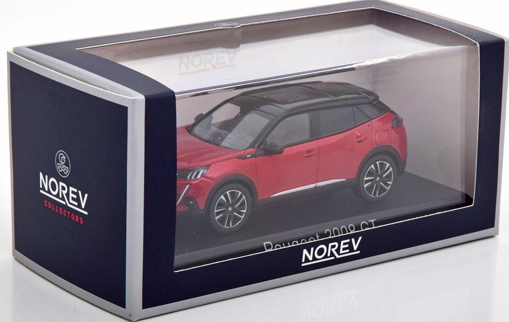 Peugeot 2008 GT '20 Elixir Rood schaal 1/43 NOREV ref 472863, Hobby en Vrije tijd, Modelauto's | 1:43, Verzenden, Nieuw, Auto