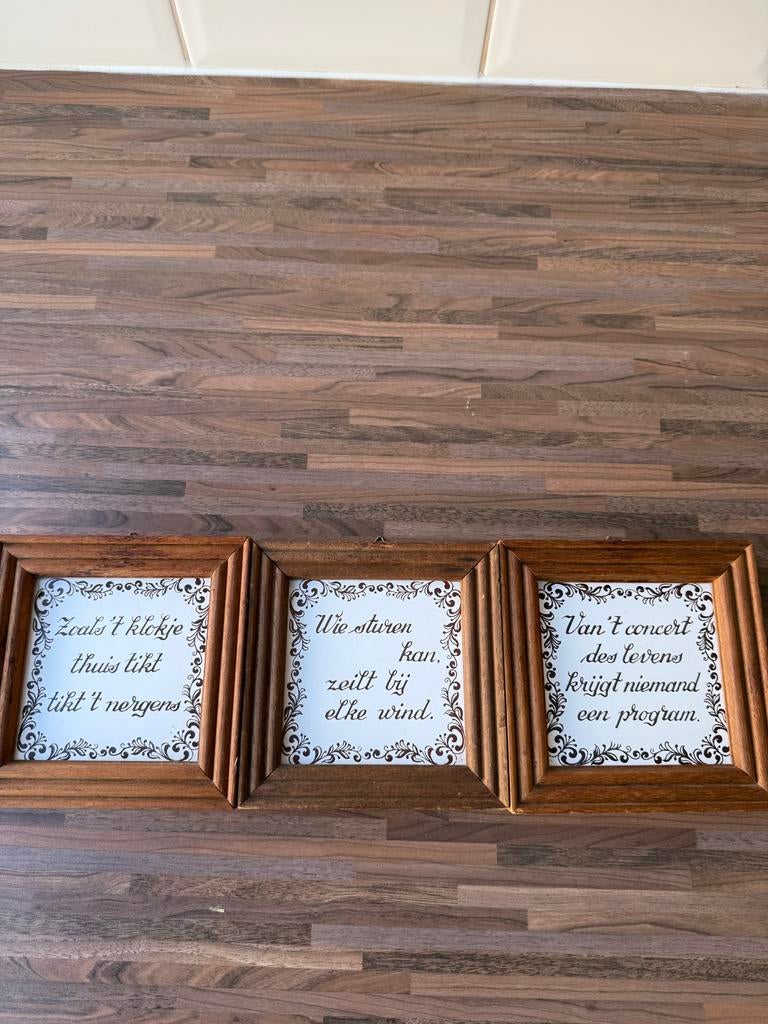 Villeroy & Boch Spreekwoord Tegeltjes, Huis en Inrichting, Ophalen, Zo goed als nieuw