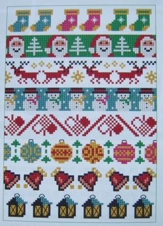 Borduurpatroon   Kerst  Merklap   nr 5972, Verzenden, Nieuw, Handborduren, Patroon