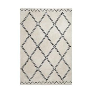 KARWEI Vloerkleed Crème/Zwart 160x230 cm, Ophalen, Gebruikt, 150 tot 200 cm, Crème