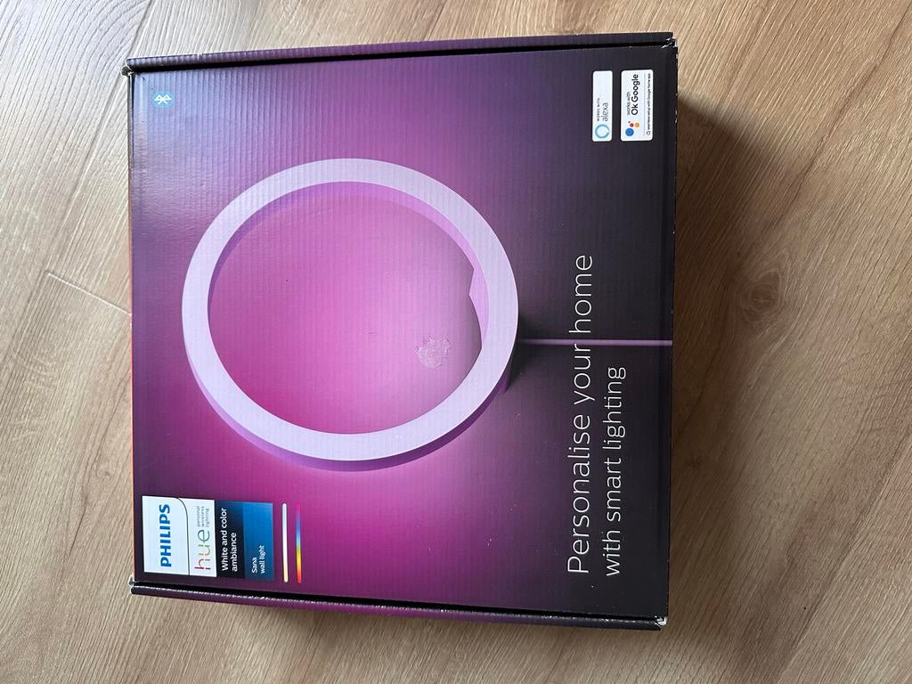 Philips Hue Sana Wandlamp - White & Color Ambiance - NIEUW, Led-lamp, Minder dan 30 watt, Nieuw, Overige fittingen