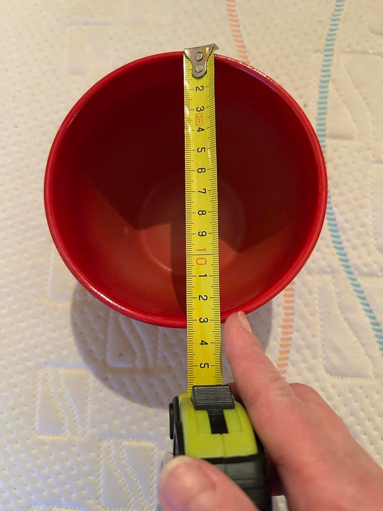 Rode bloempot, Rond, Binnen, Ophalen of Verzenden, Zo goed als nieuw