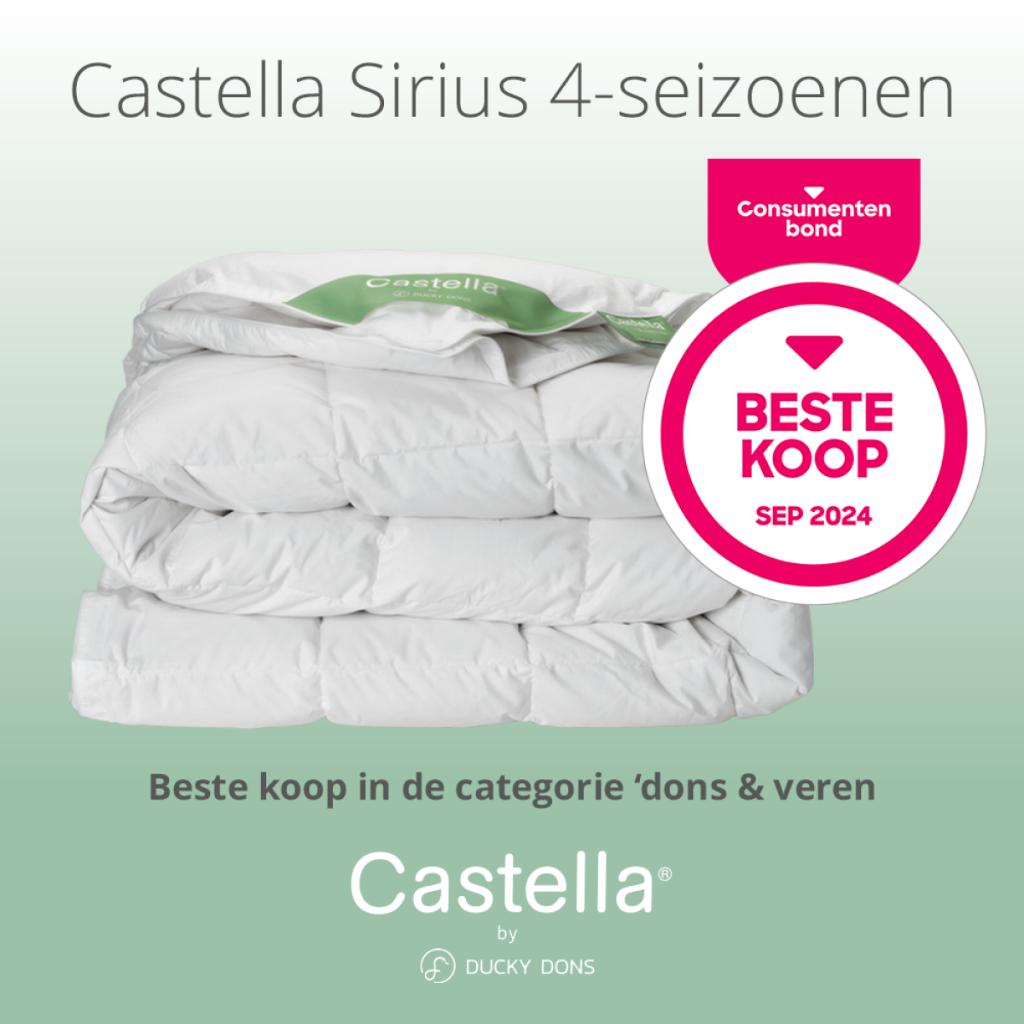 Castella Sirius Beste Koop dekbed actie nu 25% korting, Ophalen of Verzenden, Nieuw, Wit, Deken of Dekbed