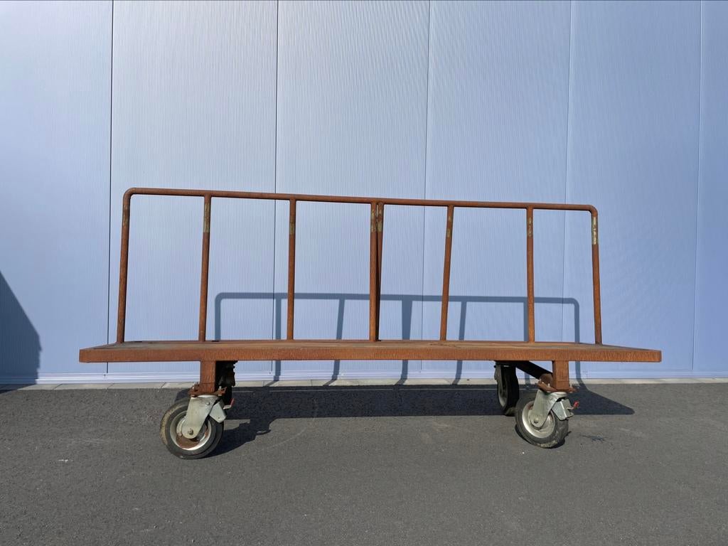 Platenkar transportwagen, Transportkar, 100 liter of meer, Ophalen of Verzenden, Zo goed als nieuw