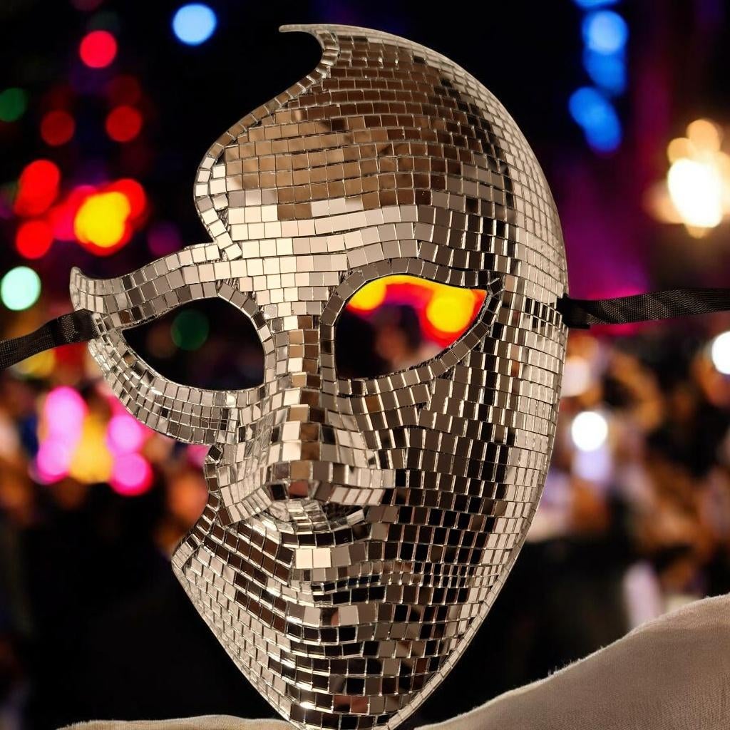  Discomasker – Glow in the Dark! Nieuw, Ophalen of Verzenden, Nieuw, Carnaval