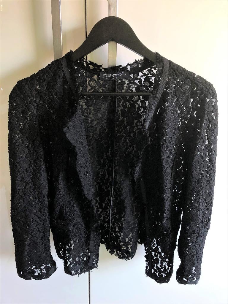 Rinascimento kanten blazer S, Ophalen of Verzenden, Zo goed als nieuw, Zwart