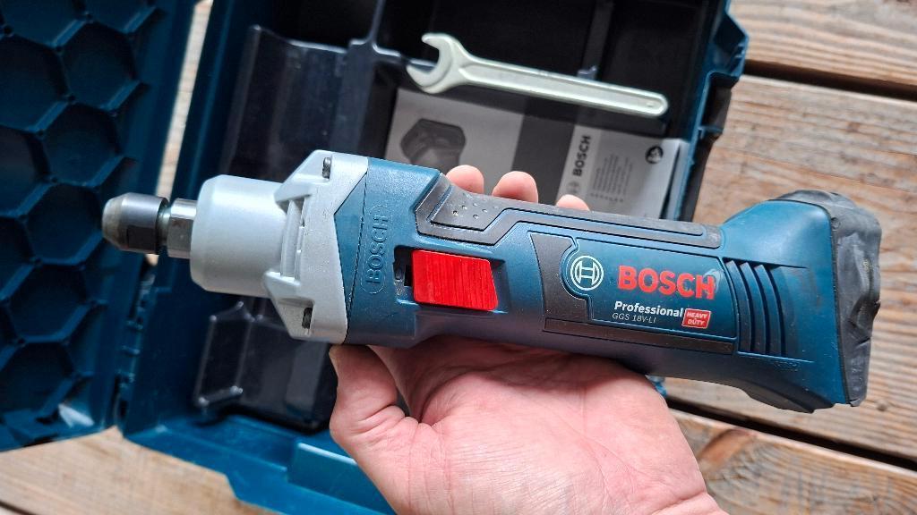 Bosch GGS 18V-Li Accu slijp tol recht slijper stift slijper, ., Ophalen of Verzenden, Zo goed als nieuw, .