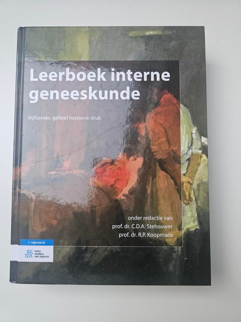 Leerboek Interne Geneeskunde - Vijfde druk, Boeken, Studieboeken en Cursussen, Zo goed als nieuw, C.D.A. Stehouwer & R.P. Koopmans