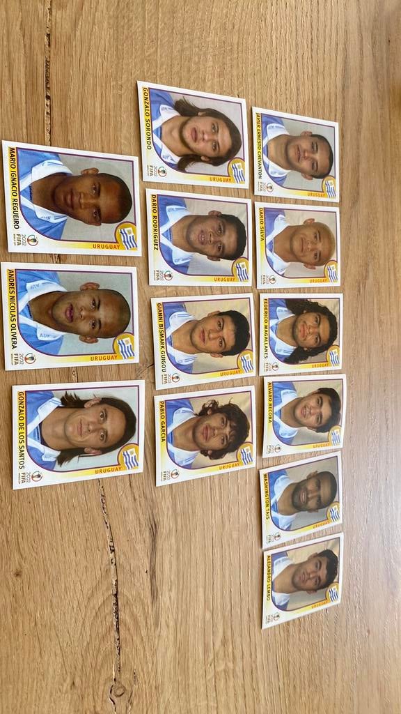 Panini wk 2002 Uruguay, Ophalen of Verzenden, Zo goed als nieuw, Buitenlandse clubs, Poster, Plaatje of Sticker