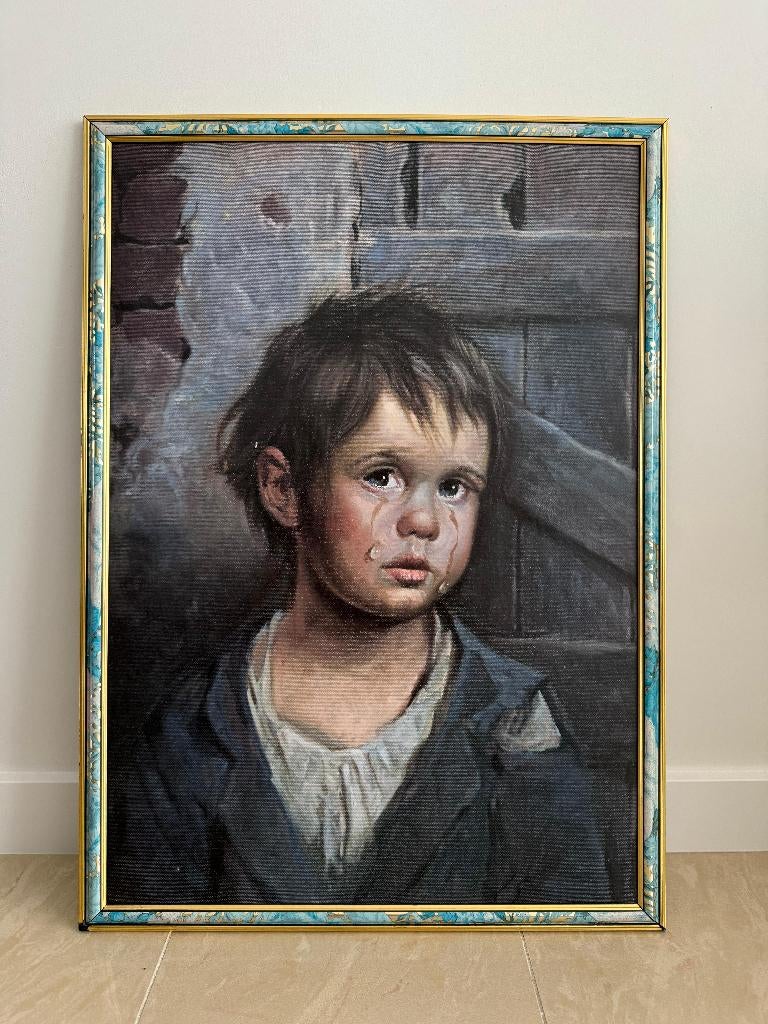 Schilderij 'The Crying Boy', Ophalen
