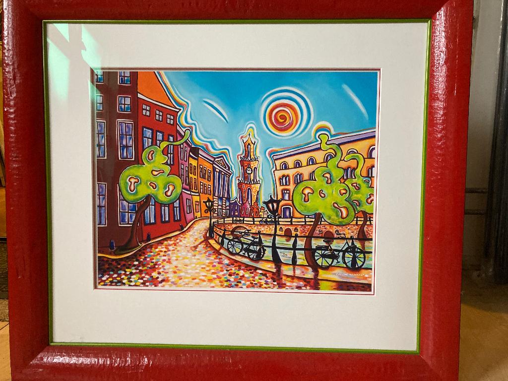 Utrecht Eveline Bouwkamp 76,5x68 zeefdruk, Ophalen of Verzenden