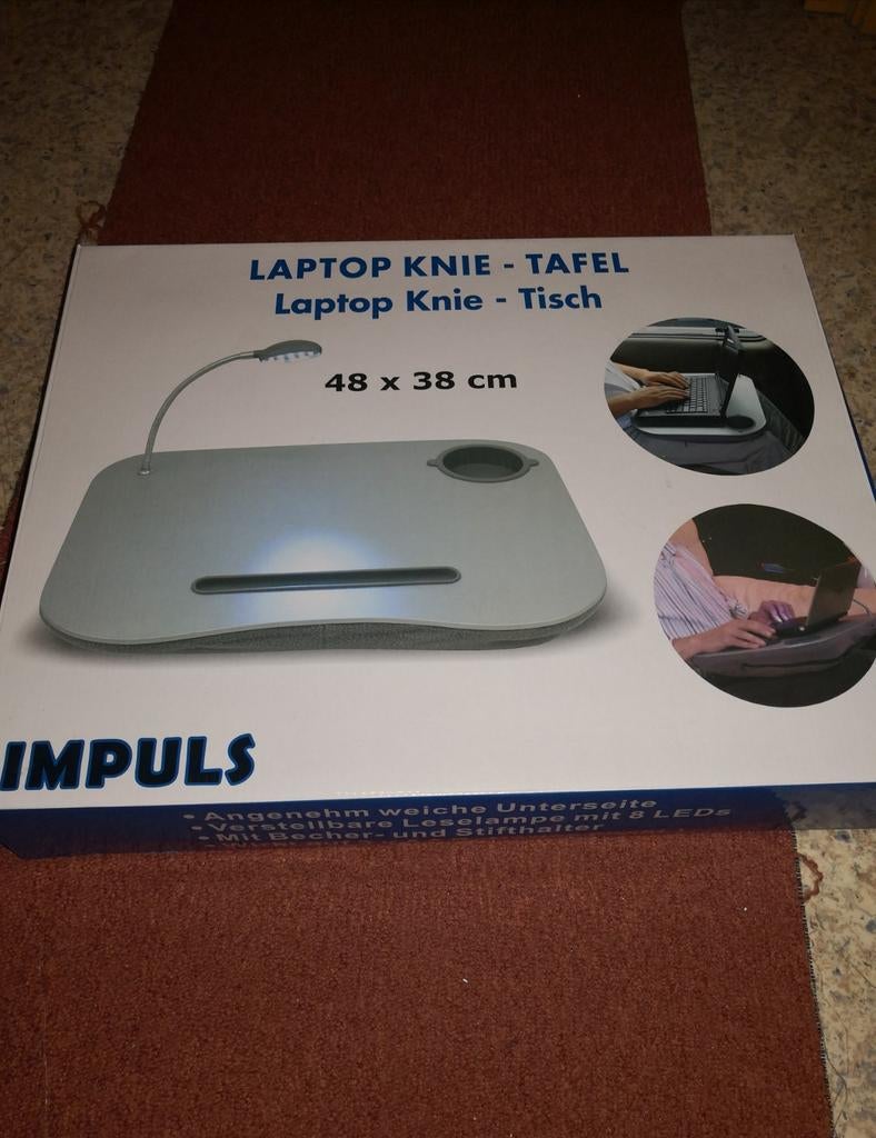 Laptop Knietafel Nieuw in Doos met Verlichting - Koopje!, Ophalen, Nieuw