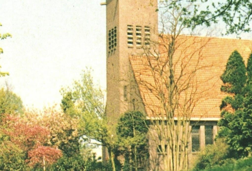 987143 Schoonebeek 80+ Drenthe Pastorie he Kerk Gelopen met, Ophalen of Verzenden, 1980 tot heden, Gelopen, Drenthe