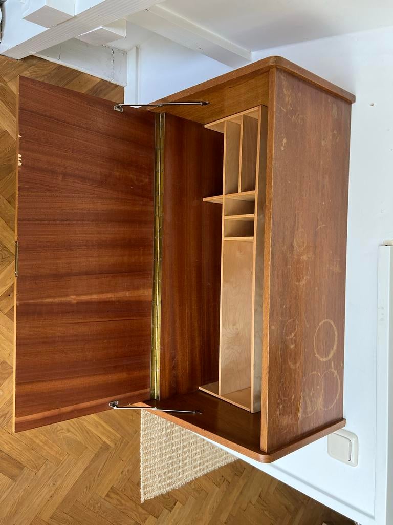 Vintage secretaire / klepkast met veel opbergruimte, Ophalen, Gebruikt