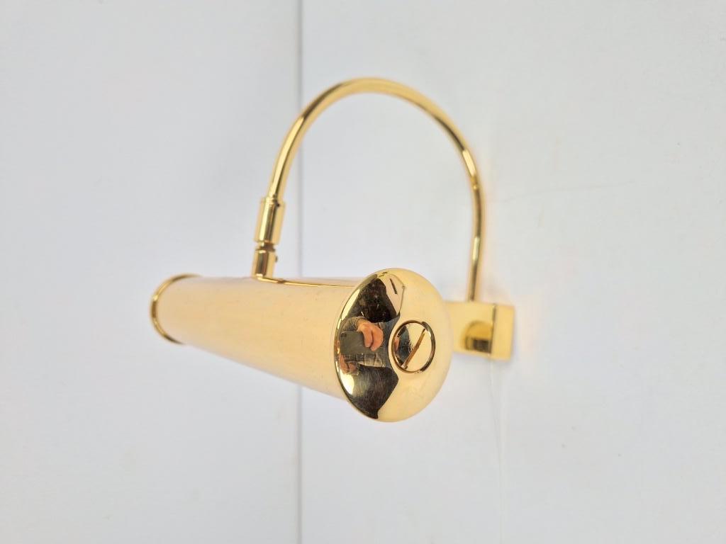 Regency Egoluce messing schilderijlamp kastlamp ’80 lamp, N, N, Vintage, Ophalen of Verzenden