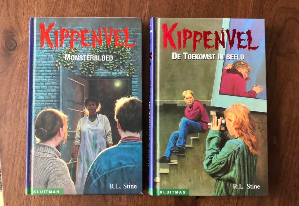 2 boeken Kippenvel serie R.L. Stine, Ophalen of Verzenden, Zo goed als nieuw